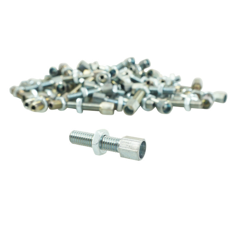 Tendeur de câble ALGI VIS CREUSE DIAM M6 - LONG 24mm - ALESAGE 6,8mm - PERCAGE 3 ACIER