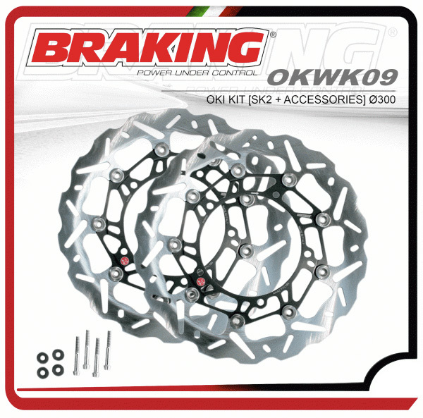 Disque de frein Wave Braking KIT OVERSIZE 300 T - MAX 12 - 14 SK2