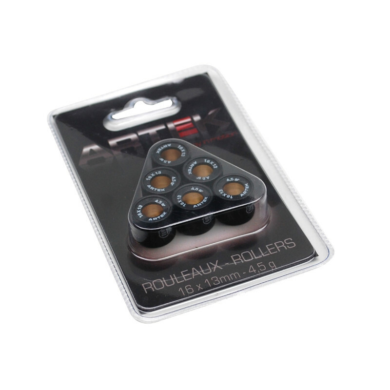 Galets de variateur Artek ROULEAU SCOOT K1 16X13 4,5g x6