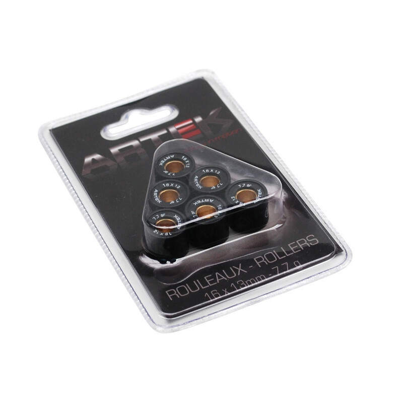 Galets de variateur Artek ROULEAU SCOOT K1 16X13 7,7G x6