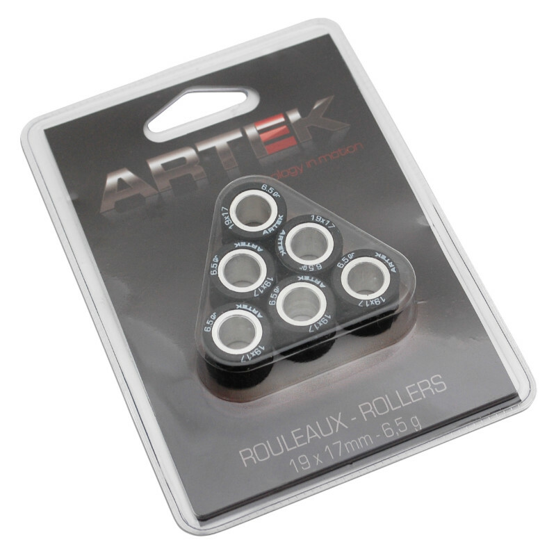 Galets de variateur Artek ROULEAU MAXISCOOTER K1 19x17 6,5g x6