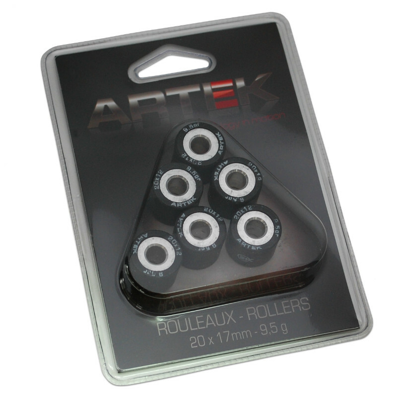 Galets de variateur Artek ROULEAU MAXISCOOTER K1 20x17 9,5g x6