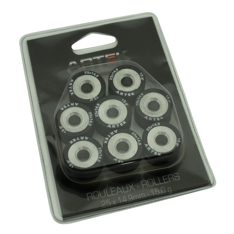 Galets de variateur Artek ROULEAU MAXISCOOTER K1 25x14,9 15,0g x8