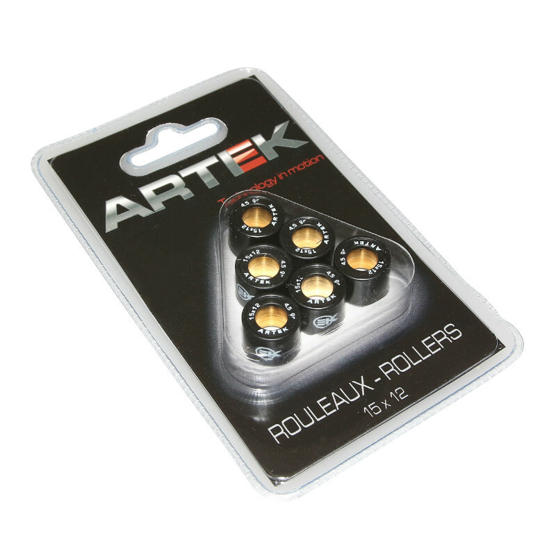 Galets de variateur Artek ROULEAU SCOOT K1 15x12 4,5g x6