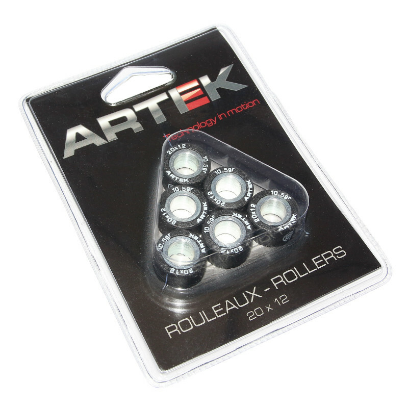 Galets de variateur Artek ROULEAU MAXISCOOTER K1 20x12 10,5g x6
