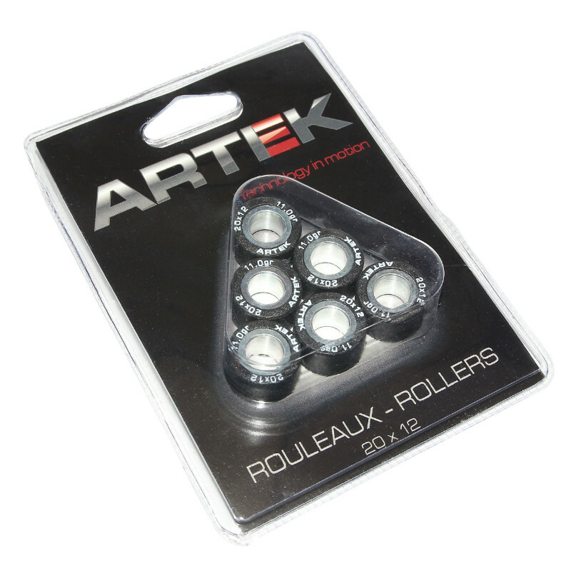 Galets de variateur Artek ROULEAU MAXISCOOTER K1 20x12 11,0g x6