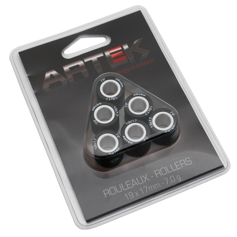 Galets de variateur Artek ROULEAU MAXISCOOTER K1 19x17 7,0g x6