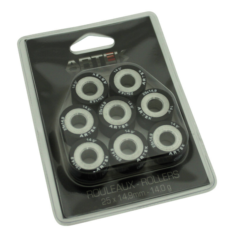 Galets de variateur Artek ROULEAU MAXISCOOTER K1 25x14,9 14,0g x8