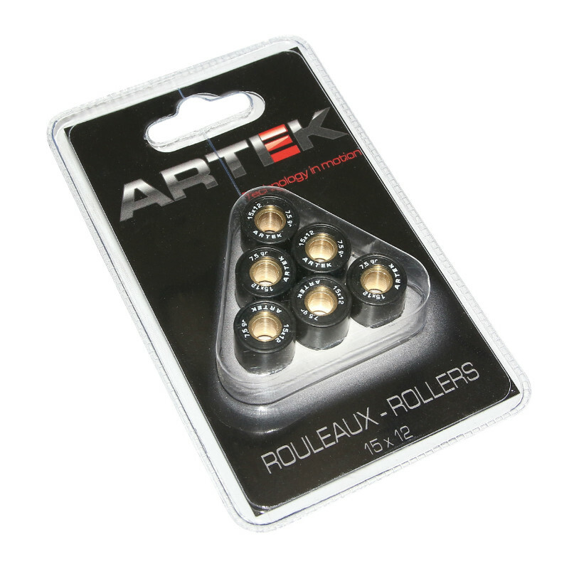 Galets de variateur Artek ROULEAU SCOOT K1 15x12 7,5g x6
