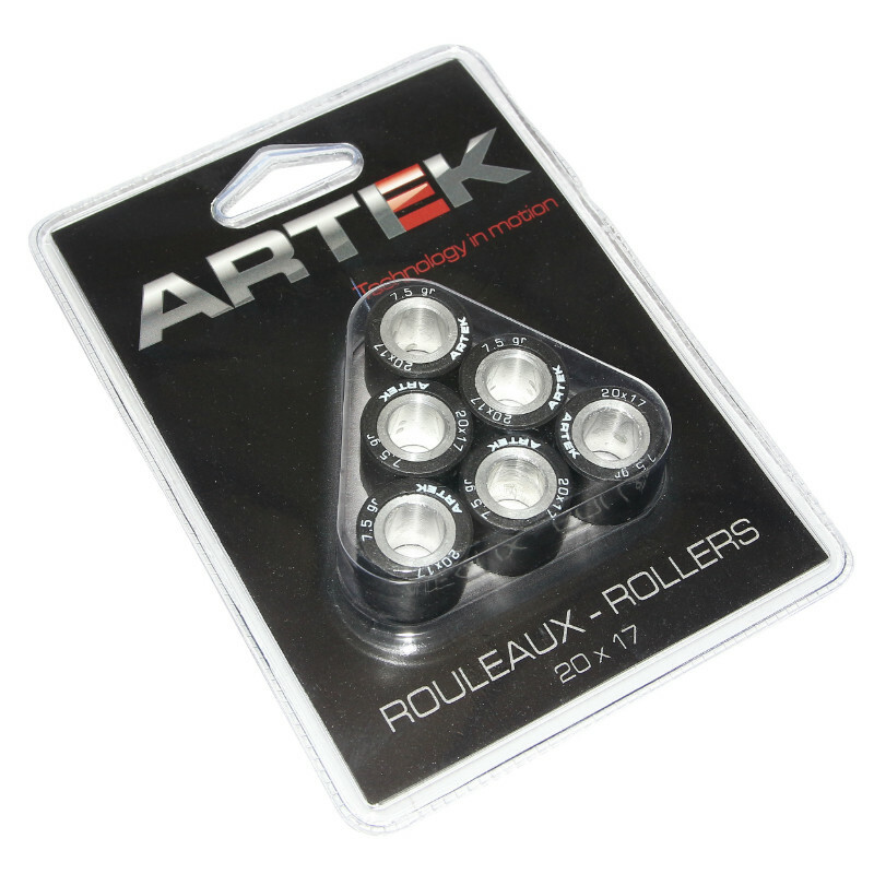 Galets de variateur Artek ROULEAU MAXISCOOTER K1 20x17 7,5g x6