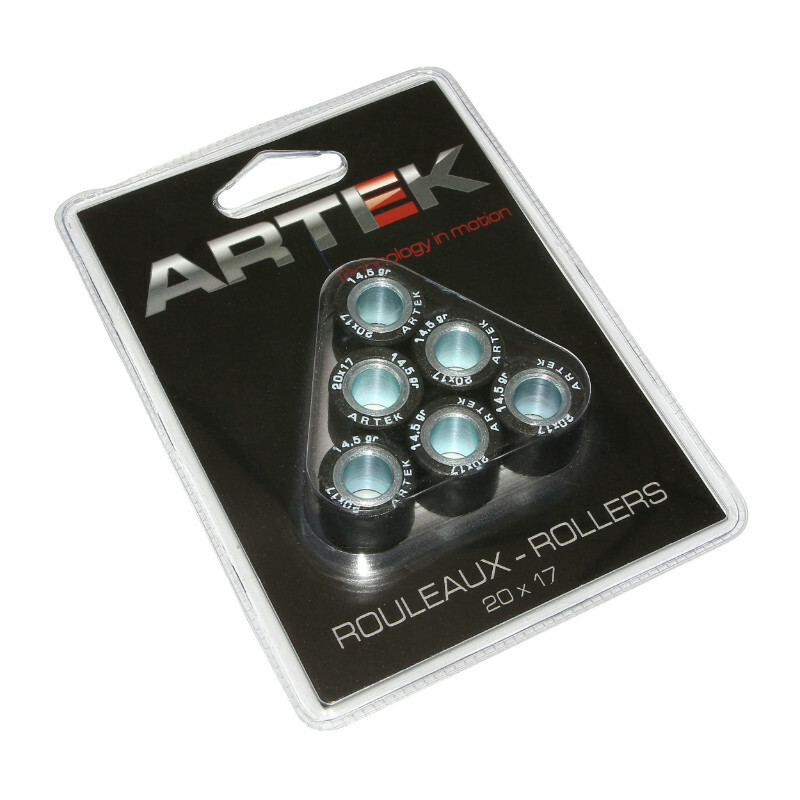 Galets de variateur Artek ROULEAU MAXISCOOTER K1 20x17 14,5g x6