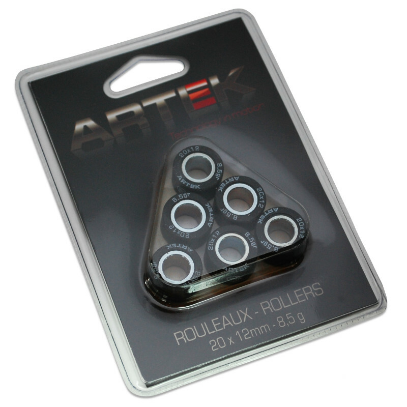 Galets de variateur Artek ROULEAU MAXISCOOTER K1 20x12 8,5g x6