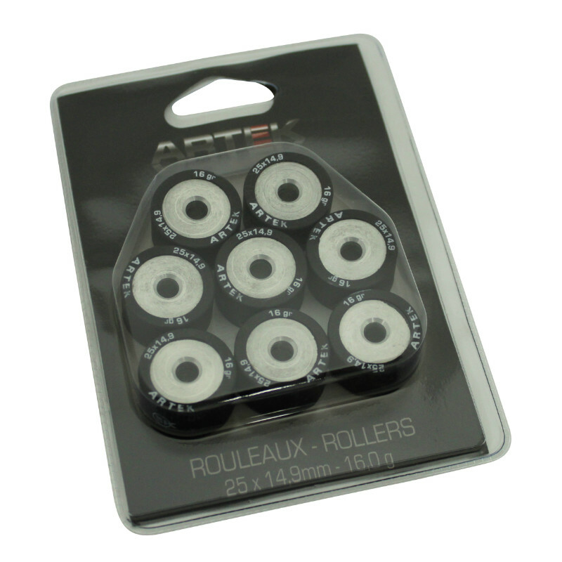 Galets de variateur Artek ROULEAU MAXISCOOTER K1 25x14,9 16,0g x8