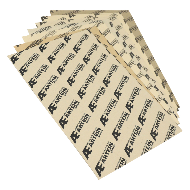 Feuille de joint Artein PAPIER HUILE OIL 350x450 mm 8 EPAISSEUR 1x0,15 1x0,20 1x0,25 1x0,30 1x0,40 1x0,50 1x0,80 1x1 mm RESISTE JUSQU'A 120 C