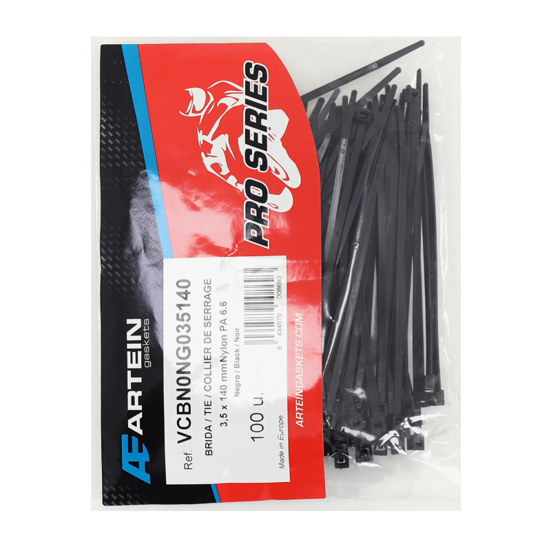 Colliers de serrage Artein NYLON TYPE RILSAN 3,5x140 mm