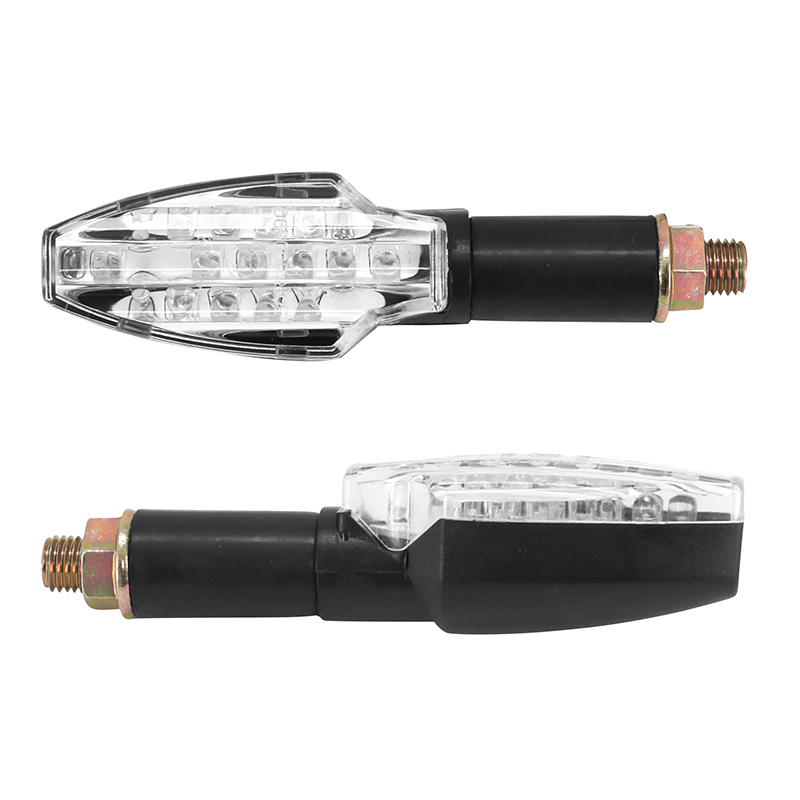Clignotant Avoc MOTO FUKA 15 LEDS BASE ABS TRANSPARENT - L 95mm - H 30mm 30mm HOMOLOGUE ECE PAIRE