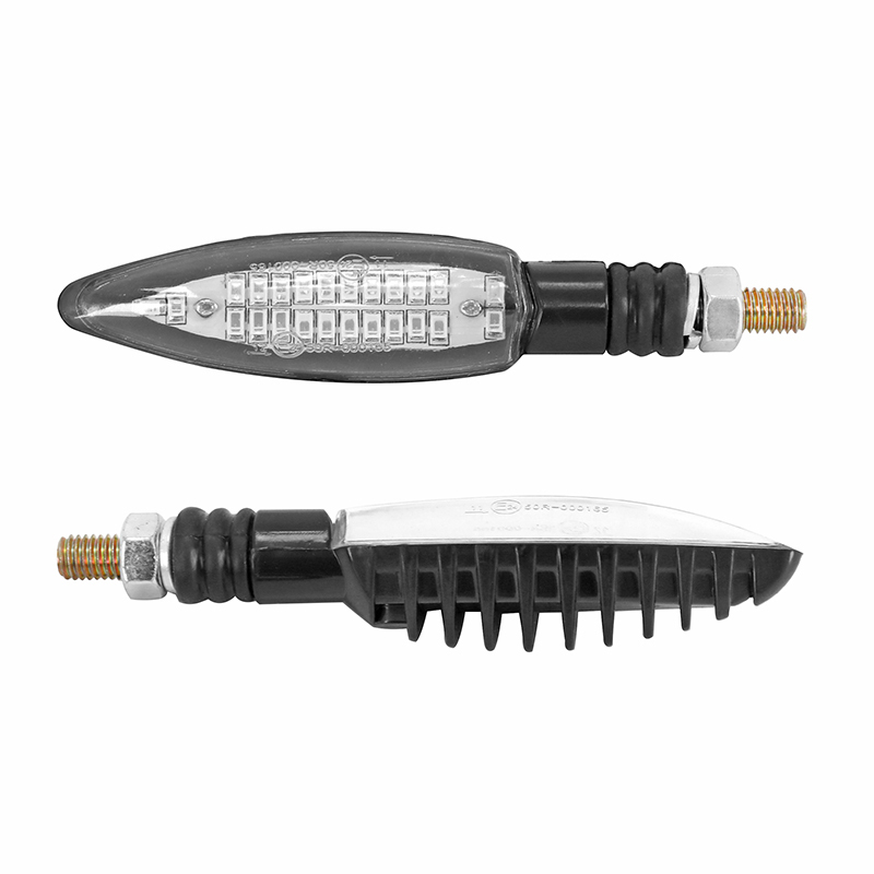 Clignotant Avoc SEQUENTIEL MOTO SAGATA 24 LEDS BASE ABS TRANSPARENT - L 103mm - H 25mm 26mm HOMOLOGUE CE PAIRE