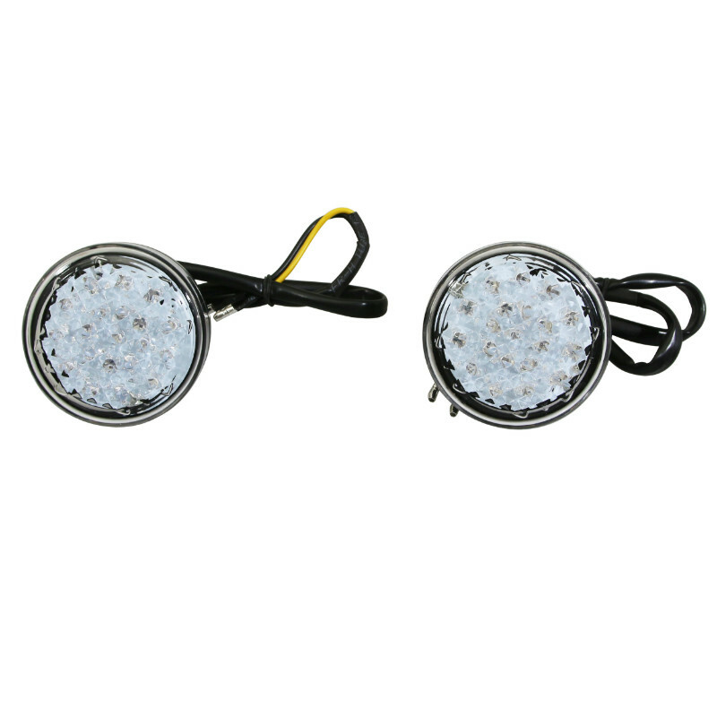 Clignotant Avoc LED MOTO MINO BASE ABS TRANSPARENT - DIAM 59mm HOMOLOGUE CE PAIRE