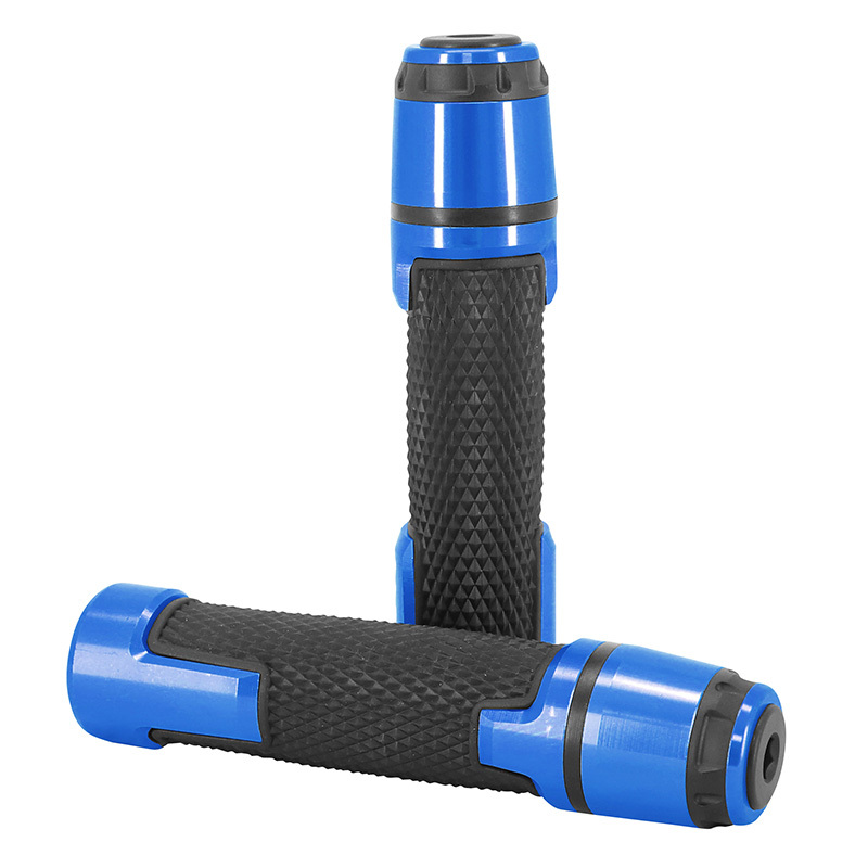 AVOC Poignées de guidon Avoc MOTO ON ROAD ANTIDERAPANTE EMBOUT — bleu