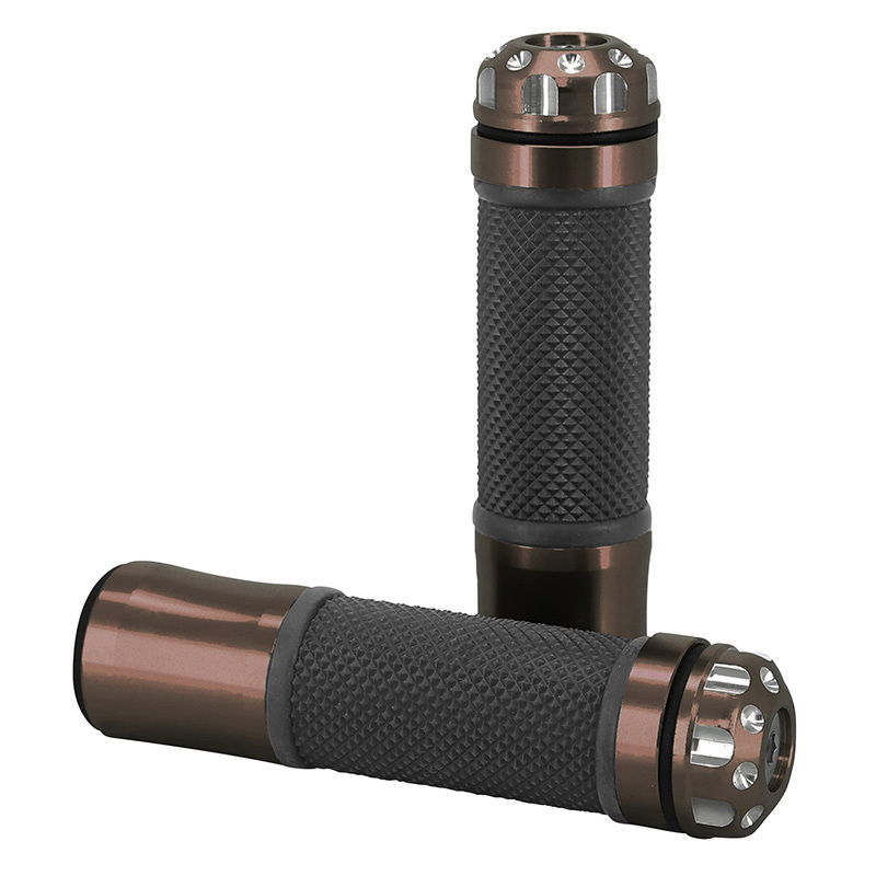 Poignées de guidon Avoc MOTO ON ROAD R375 CAFE CLOSED END 130mm PAIRE