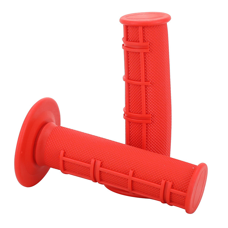 Poignées de guidon Avoc MOTO OFF ROAD MX2 ROUGE CLOSED END 115mm CROSS - MX PAIRE