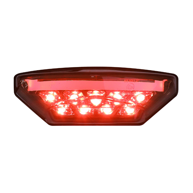 Feux arrière Avoc FEU MOTO UNIVERSEL STAR A LEDS COUVERCLE FUME 9 3 FILS HOMOLOGUE CE
