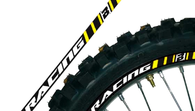 Filet de jantes Blackbird jaune universelle