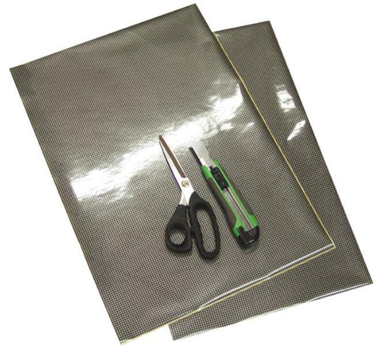 Stickers Blackbird Planches adhésives Crystall réspirante look carbone