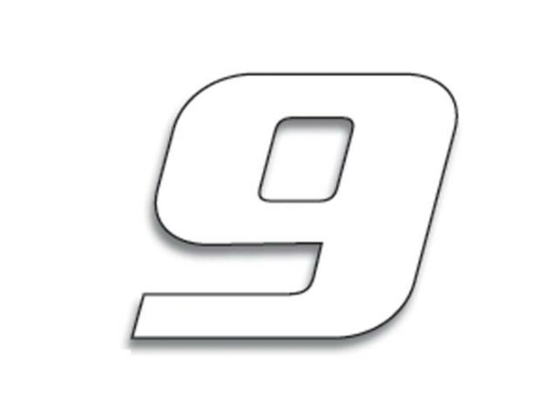 Numéros Blackbird 9 20x25cm blanc