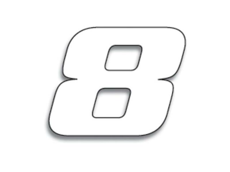 Numéros Blackbird 8 20x25cm blanc