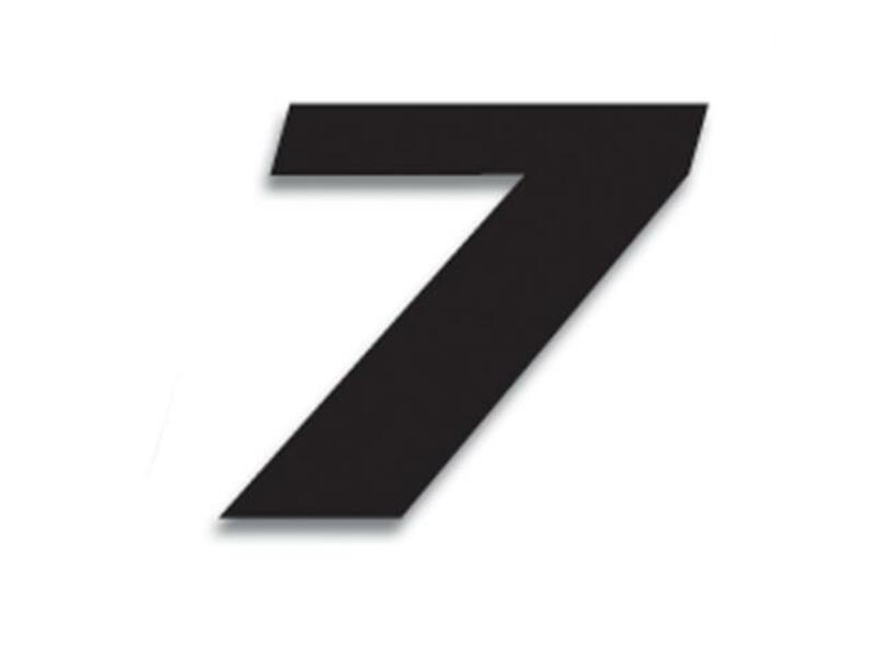 Numéros Blackbird 7 20x25cm noir