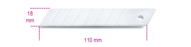Lame Beta Etui de 10 lames sécables 18 mm