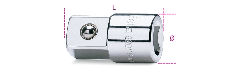 Douille Beta Augmentateur carré femelle 1/2''' mâle 3/4'''