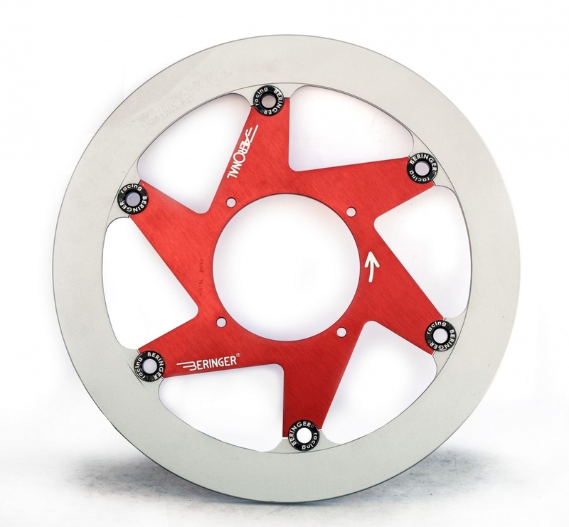 Image of Disque de frein Rond Beringer flottant - rouge