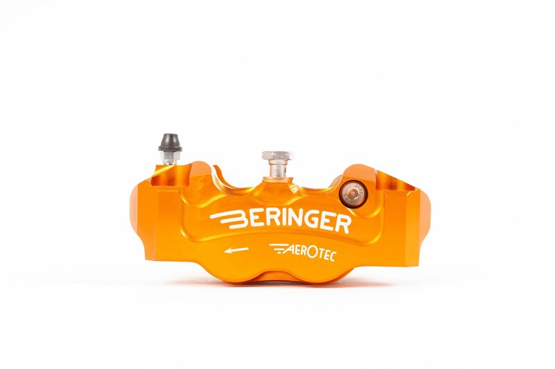 Image of Etriers de frein Beringer radial gauche Aerotec® 4 pistons Ø32mm entraxe 108mm orange
