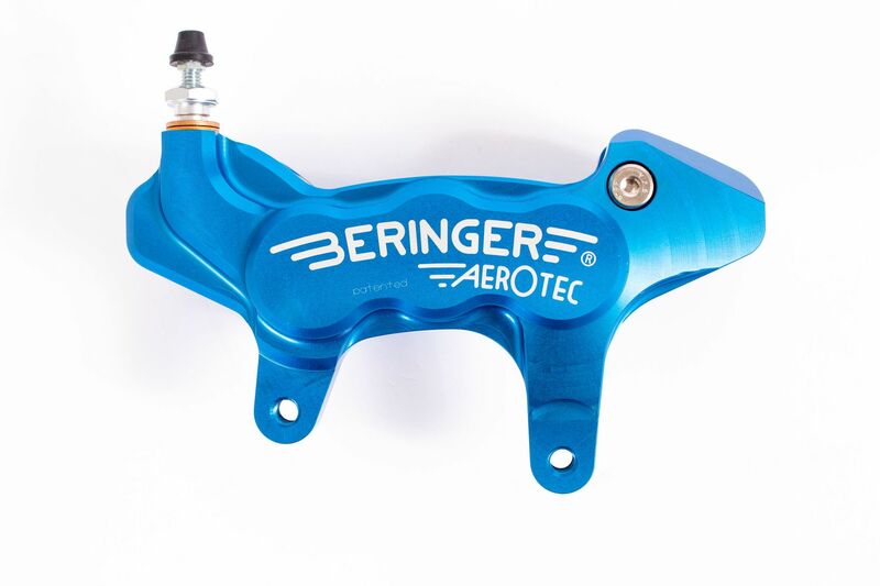 Image of Etriers de frein Beringer axial gauche Aerotec® 6 pistons Ø27mm bleu