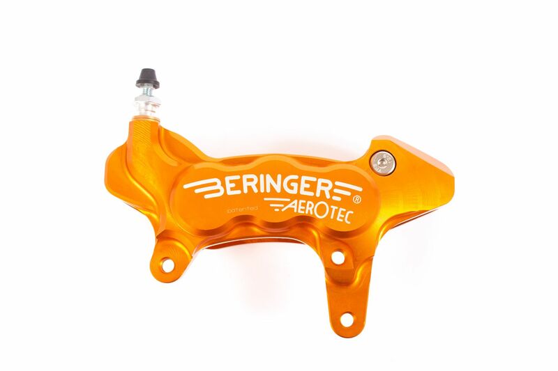 Image of Etriers de frein Beringer axial gauche Aerotec® 6 pistons Ø27mm orange