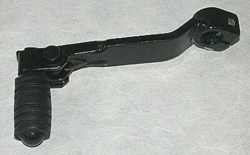 Sélecteur de vitesse Bihr acier noir avec caoutchouc