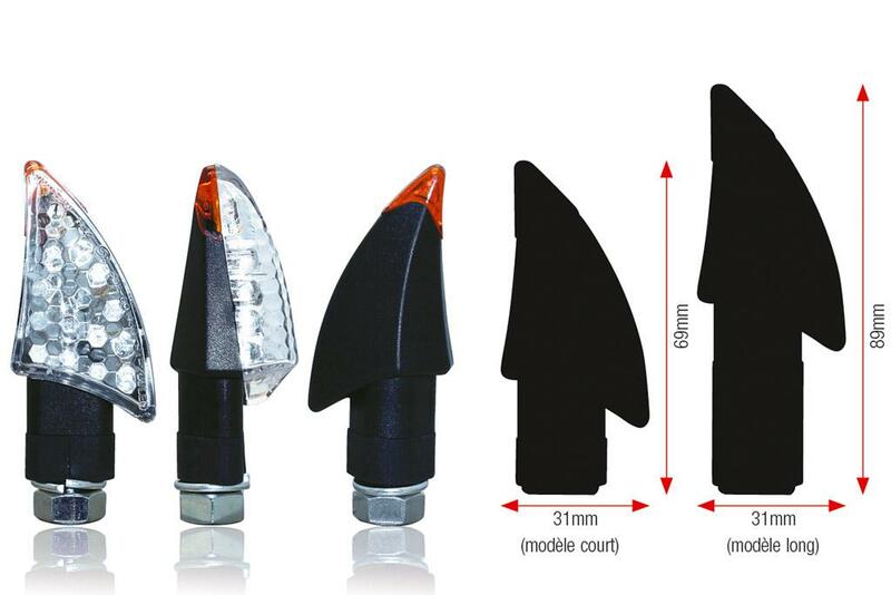 Clignotant Bihr Blade LED court noir