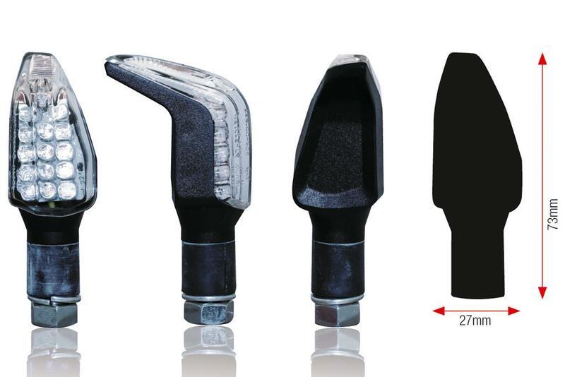 Clignotant Bihr Boomerang LED noir