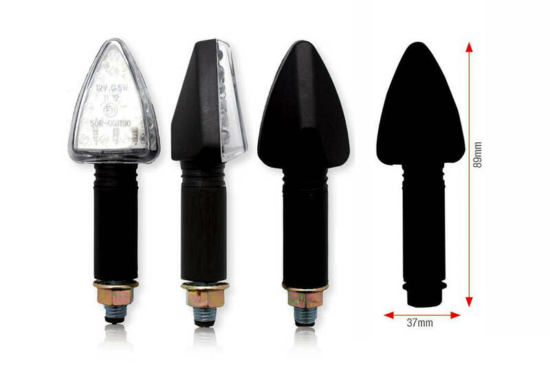 Clignotant Bihr Tri LED long noir