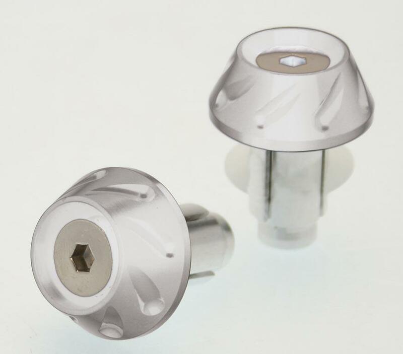 Embouts de guidon Bihr Next Ø14-17mm argent