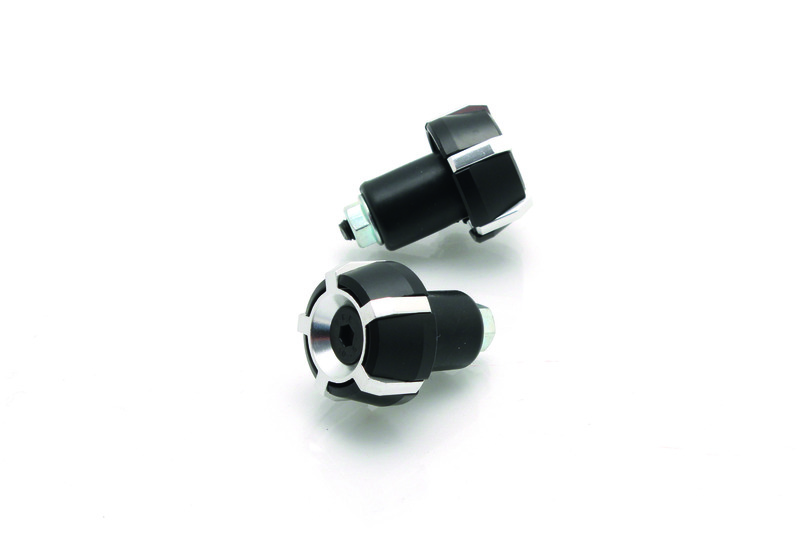 Embouts de guidon Bihr Spark Ø18mm Noir/Argent