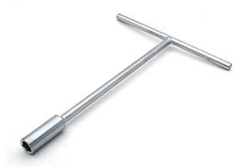 Clé en T Bihr à douille 10mm chromé satiné