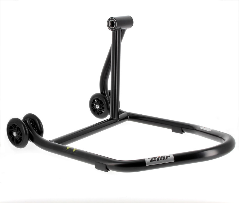 Béquille Bihr monobras droite Home Track noir mat roues noir