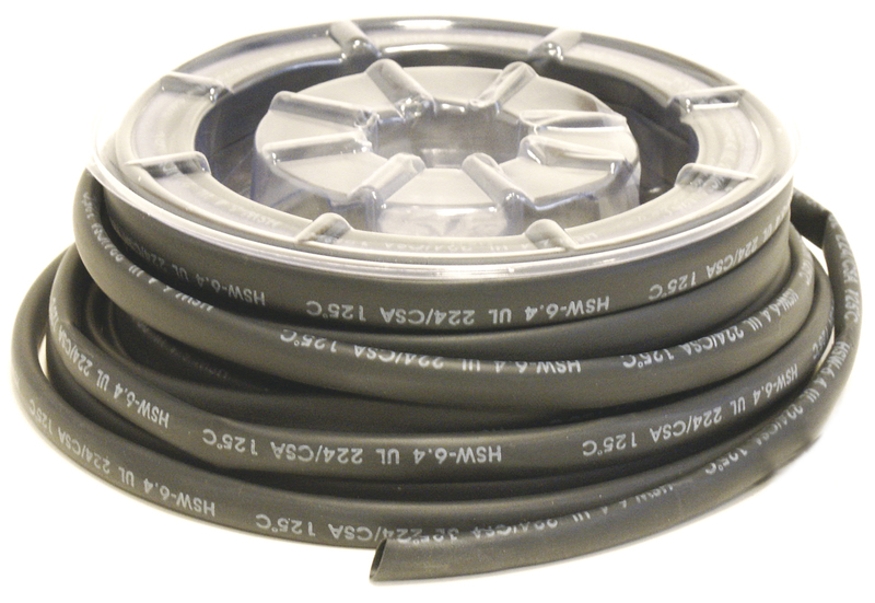 Connectique Bihr Bobine de gaine thermoretractable noir Ø12,7mm 8m