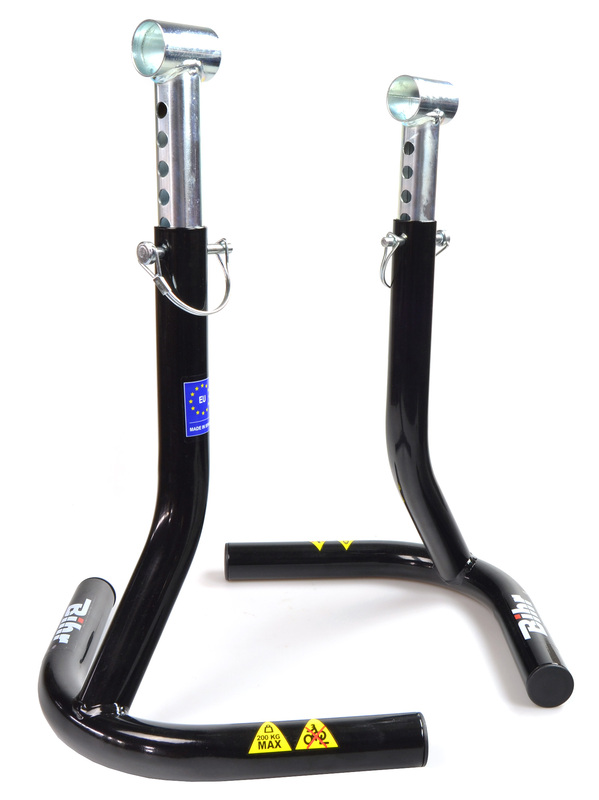 Béquille Bihr stand centrale pour repose-pieds racing - Extensible 390mm-480mm