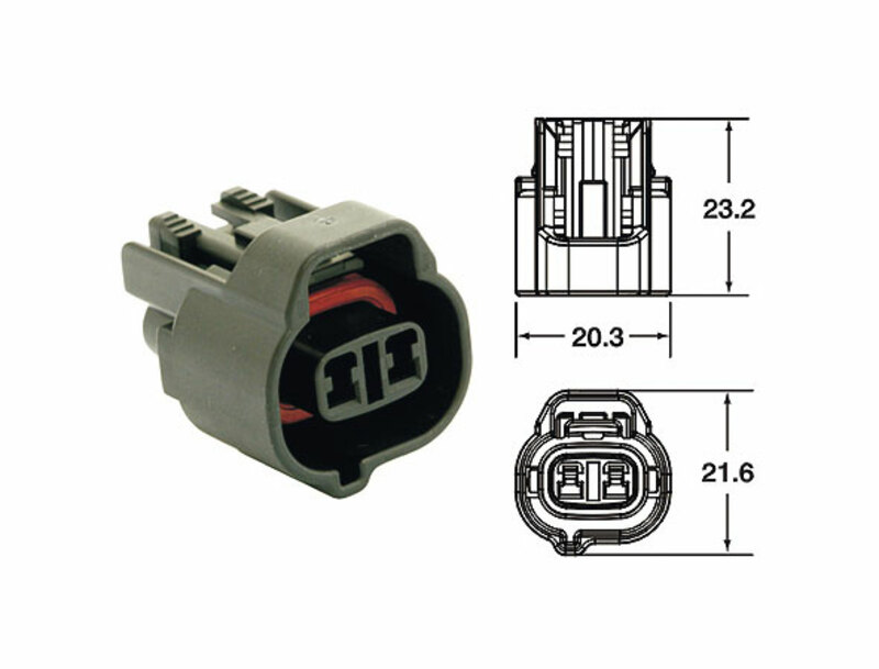 Connectique Bihr femelle série 090 SMTO type origine 2 voies noir - 5 pcs