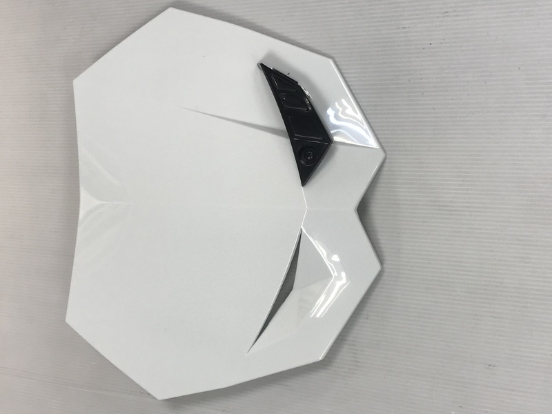 Plaque avant Bihr Tête de fourche Rival blanc