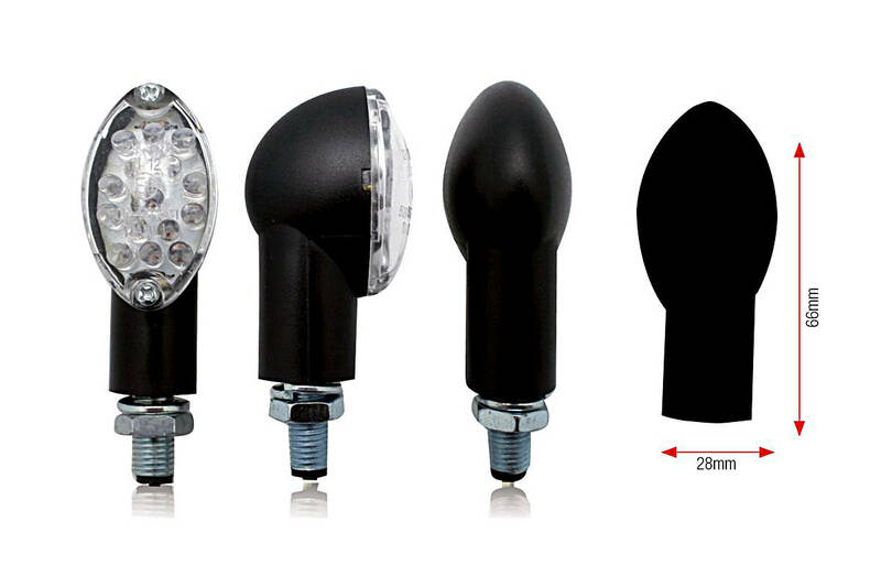 Clignotant Bihr s Oval LED noir